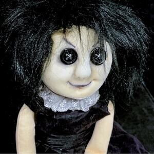 OOAK Creepy 14” Gothic Art Odd Weird Horror Artist Goth Witch Rag Doll